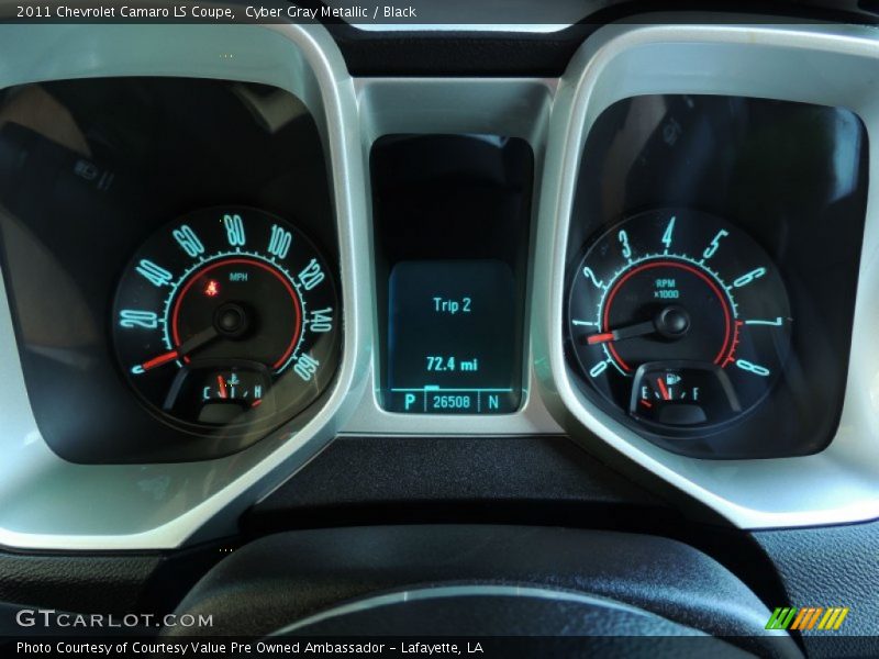 Cyber Gray Metallic / Black 2011 Chevrolet Camaro LS Coupe