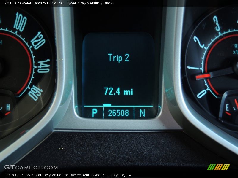 Cyber Gray Metallic / Black 2011 Chevrolet Camaro LS Coupe
