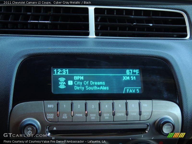 Cyber Gray Metallic / Black 2011 Chevrolet Camaro LS Coupe