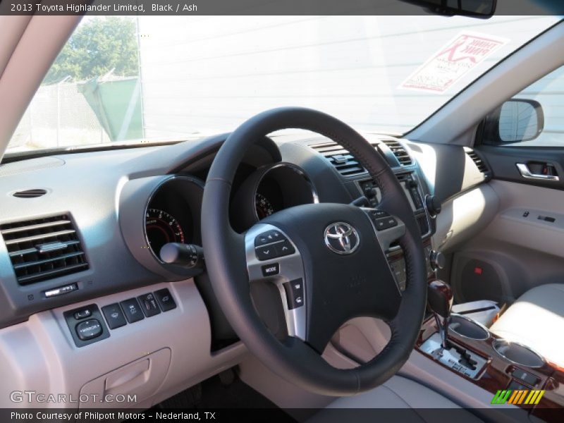 Black / Ash 2013 Toyota Highlander Limited