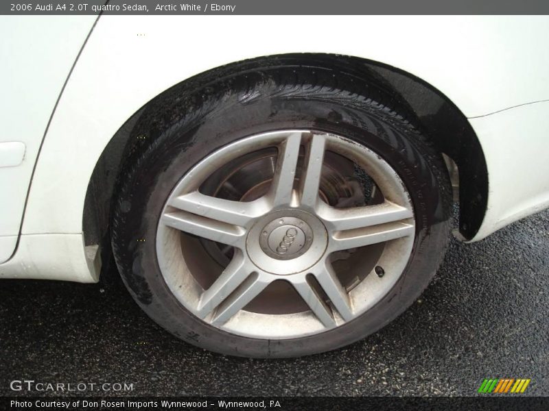 Arctic White / Ebony 2006 Audi A4 2.0T quattro Sedan