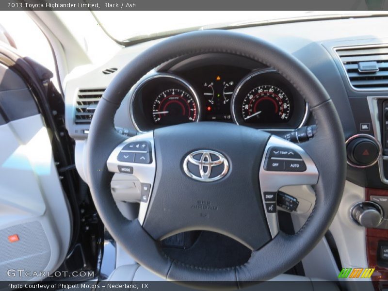 Black / Ash 2013 Toyota Highlander Limited