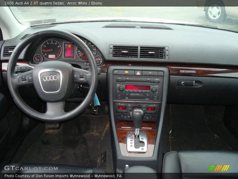 Arctic White / Ebony 2006 Audi A4 2.0T quattro Sedan