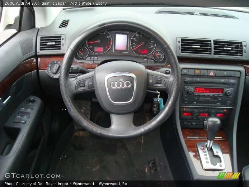 Arctic White / Ebony 2006 Audi A4 2.0T quattro Sedan