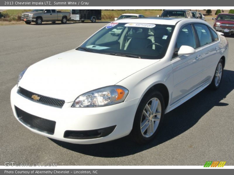 Summit White / Gray 2013 Chevrolet Impala LTZ