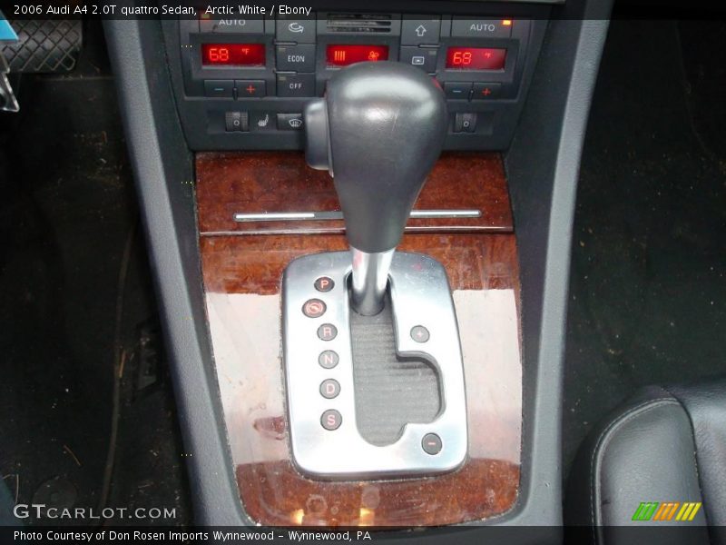 Arctic White / Ebony 2006 Audi A4 2.0T quattro Sedan