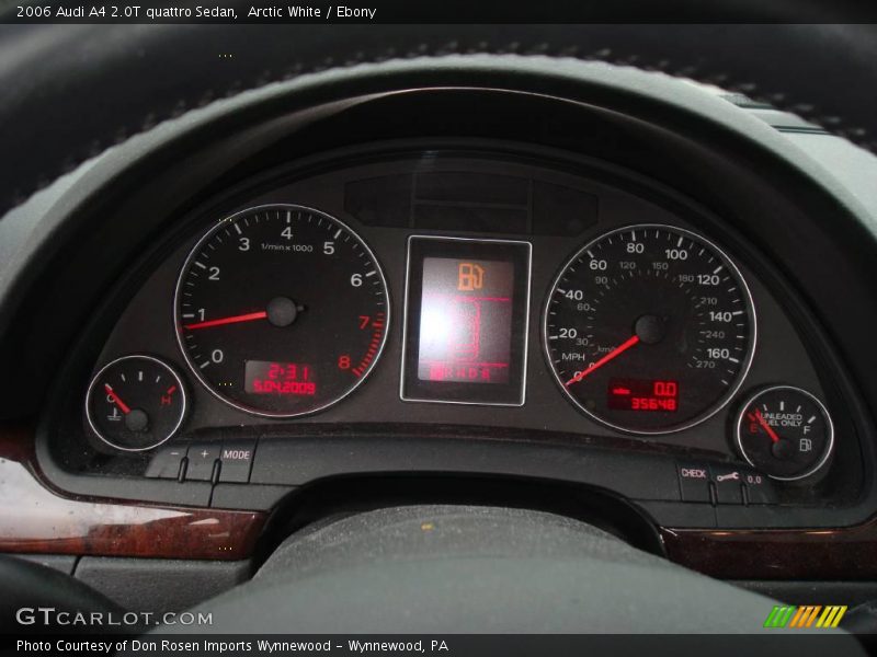 Arctic White / Ebony 2006 Audi A4 2.0T quattro Sedan