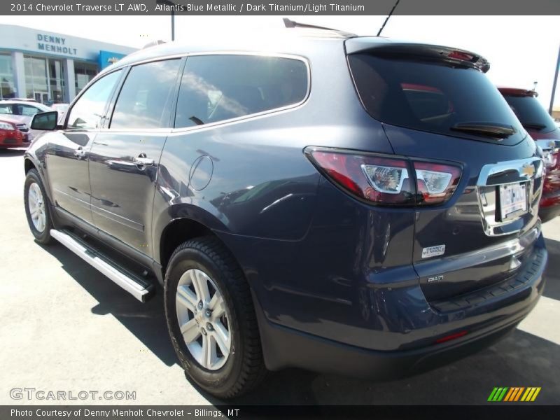 Atlantis Blue Metallic / Dark Titanium/Light Titanium 2014 Chevrolet Traverse LT AWD