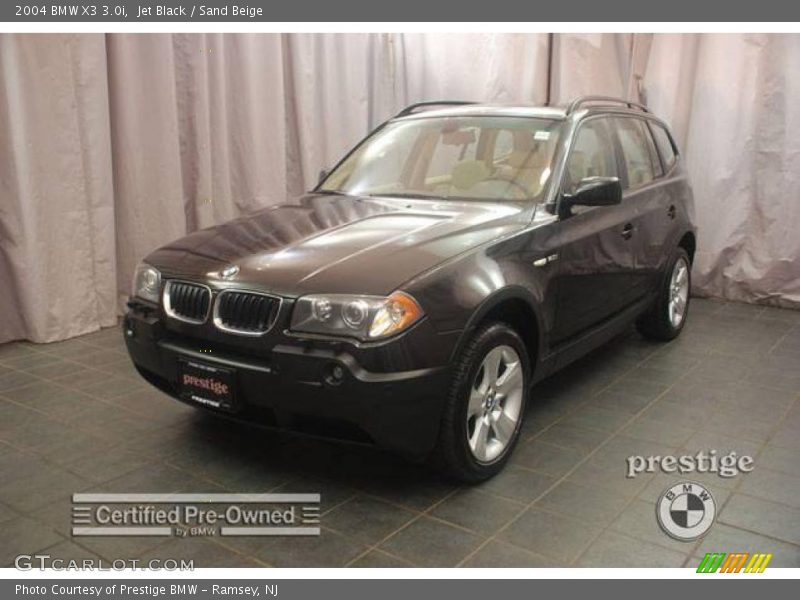 Jet Black / Sand Beige 2004 BMW X3 3.0i