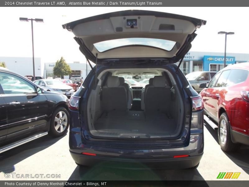 Atlantis Blue Metallic / Dark Titanium/Light Titanium 2014 Chevrolet Traverse LT AWD