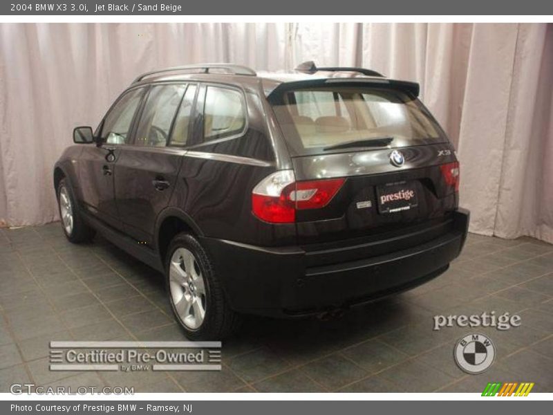 Jet Black / Sand Beige 2004 BMW X3 3.0i