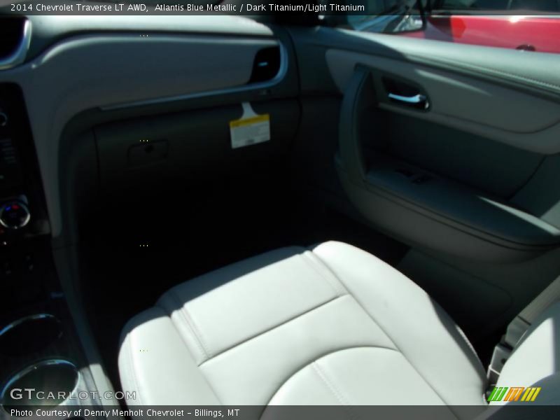 Atlantis Blue Metallic / Dark Titanium/Light Titanium 2014 Chevrolet Traverse LT AWD