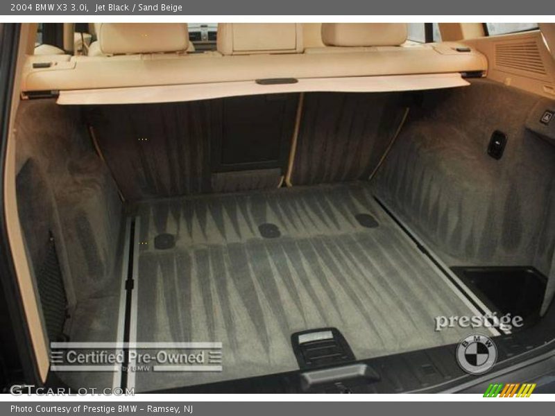 Jet Black / Sand Beige 2004 BMW X3 3.0i