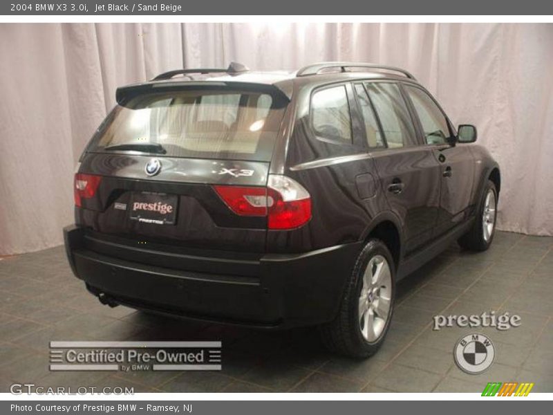 Jet Black / Sand Beige 2004 BMW X3 3.0i