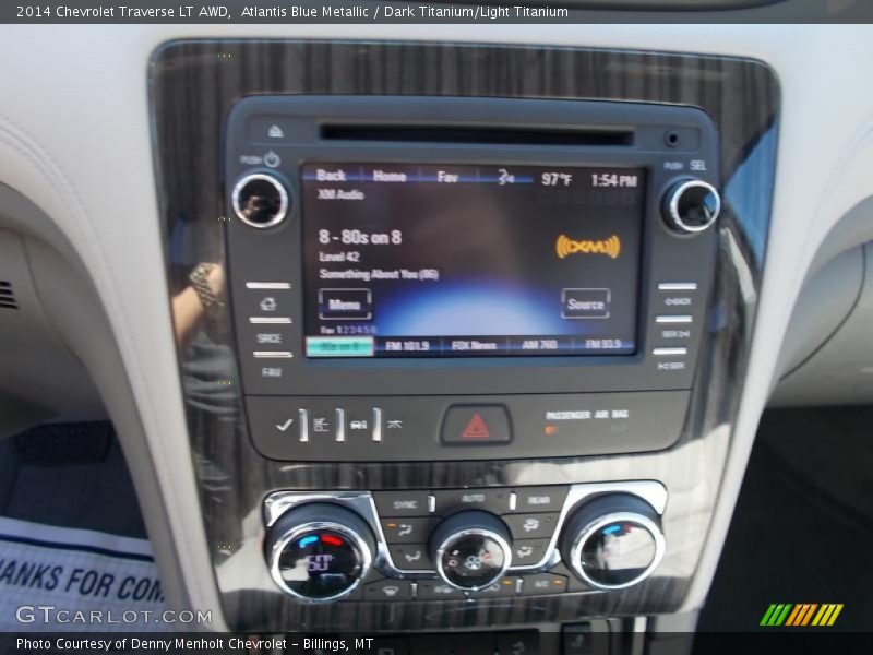 Atlantis Blue Metallic / Dark Titanium/Light Titanium 2014 Chevrolet Traverse LT AWD