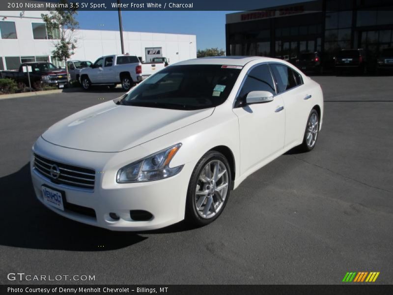 Winter Frost White / Charcoal 2010 Nissan Maxima 3.5 SV Sport