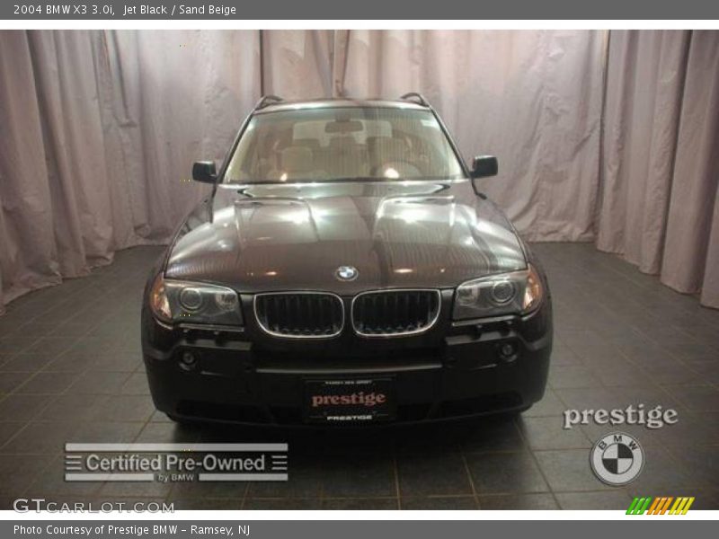Jet Black / Sand Beige 2004 BMW X3 3.0i