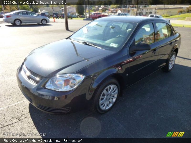 Black / Gray 2009 Chevrolet Cobalt LS Sedan