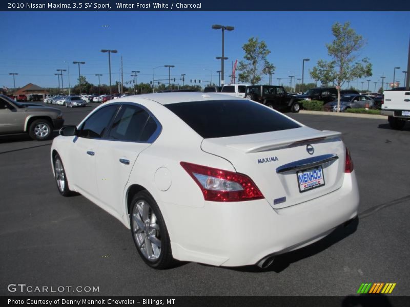 Winter Frost White / Charcoal 2010 Nissan Maxima 3.5 SV Sport