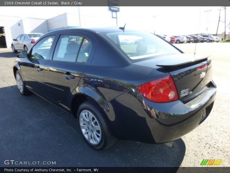 Black / Gray 2009 Chevrolet Cobalt LS Sedan