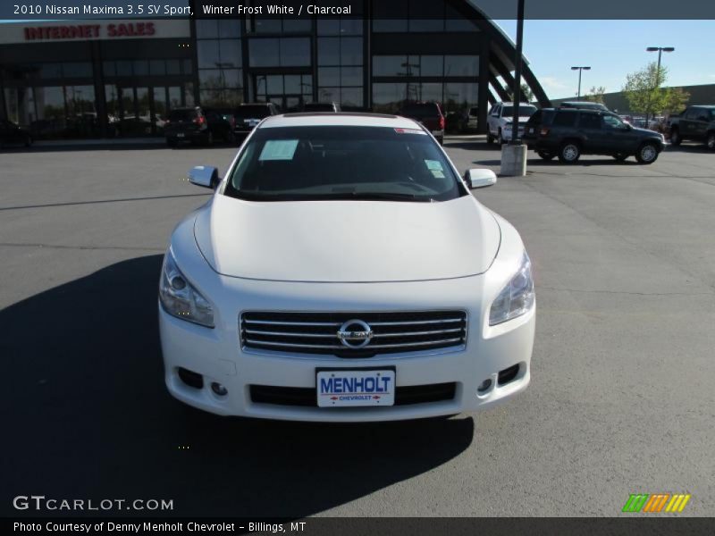 Winter Frost White / Charcoal 2010 Nissan Maxima 3.5 SV Sport