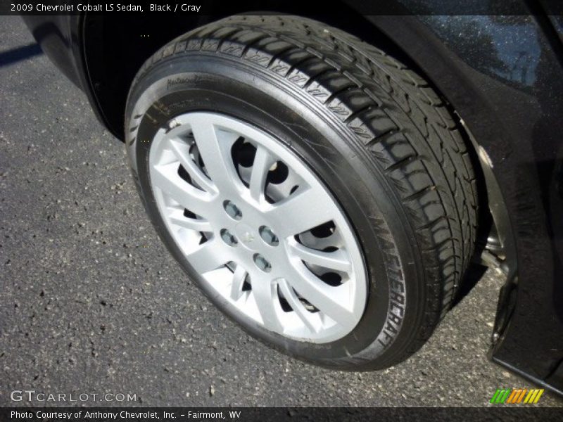 Black / Gray 2009 Chevrolet Cobalt LS Sedan