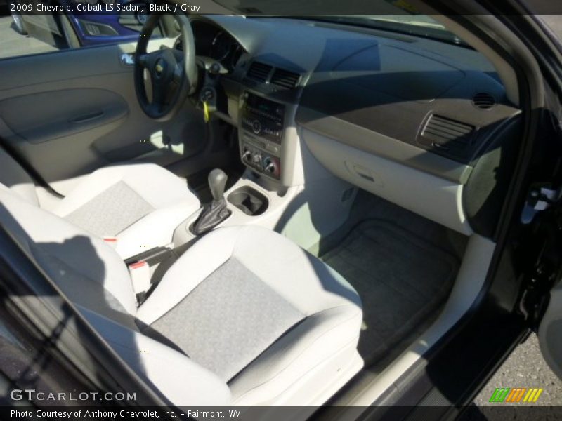 Black / Gray 2009 Chevrolet Cobalt LS Sedan