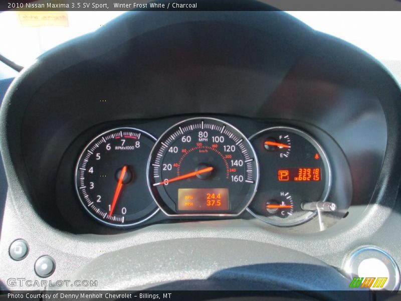 Winter Frost White / Charcoal 2010 Nissan Maxima 3.5 SV Sport