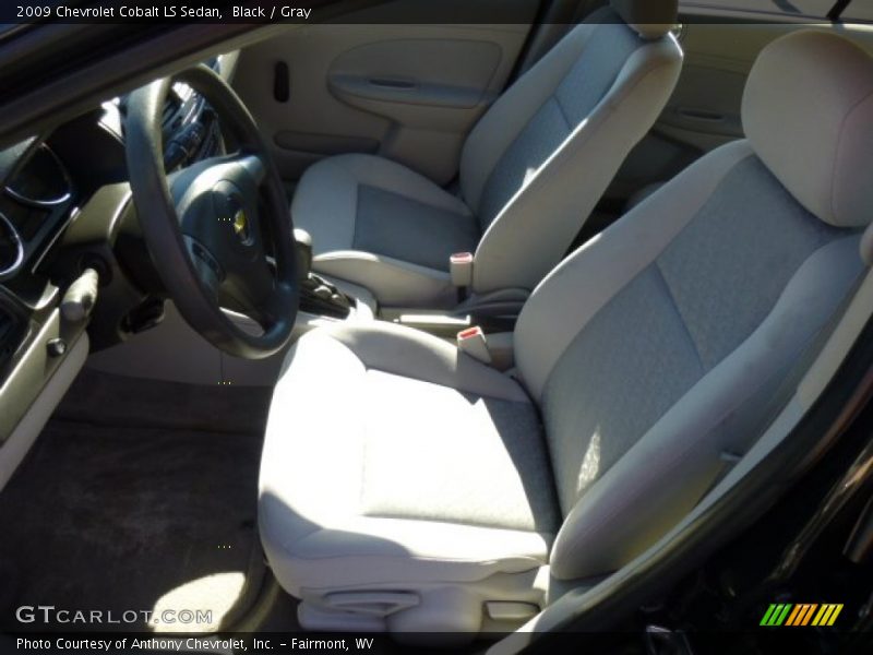 Black / Gray 2009 Chevrolet Cobalt LS Sedan