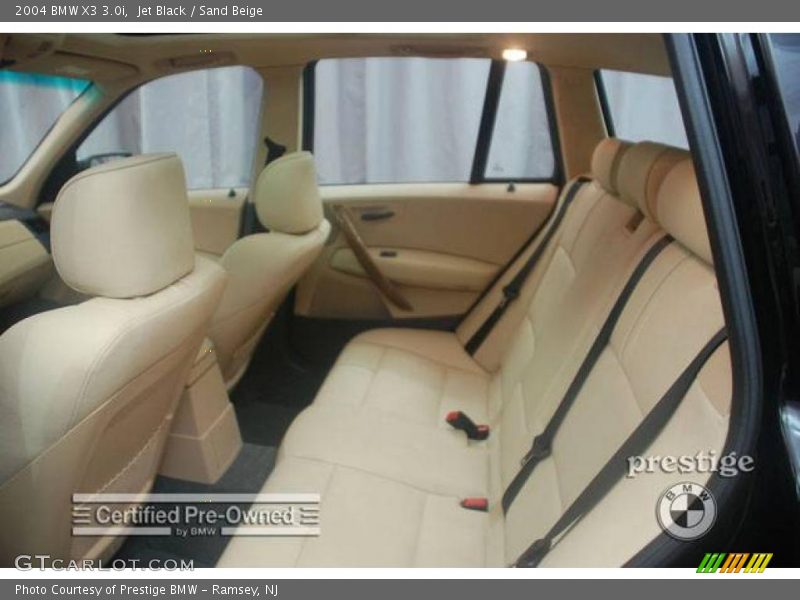 Jet Black / Sand Beige 2004 BMW X3 3.0i