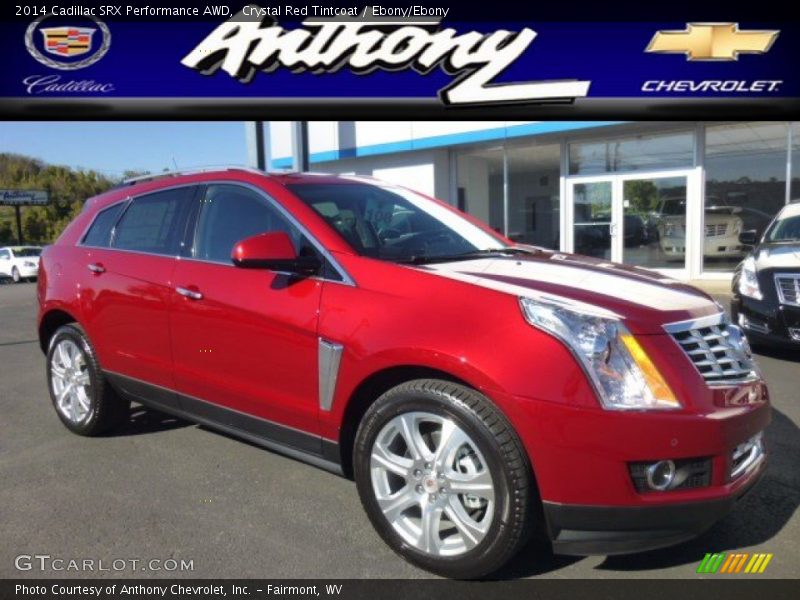 Crystal Red Tintcoat / Ebony/Ebony 2014 Cadillac SRX Performance AWD