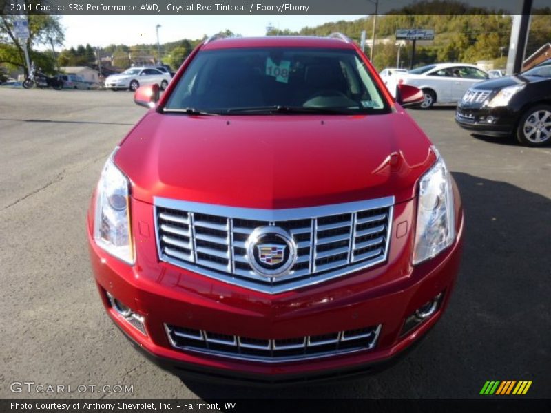 Crystal Red Tintcoat / Ebony/Ebony 2014 Cadillac SRX Performance AWD