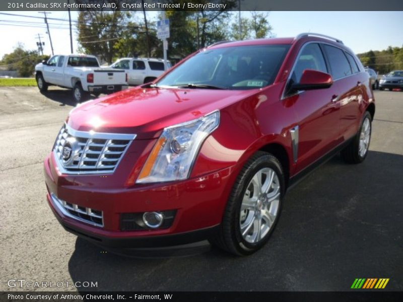 Crystal Red Tintcoat / Ebony/Ebony 2014 Cadillac SRX Performance AWD
