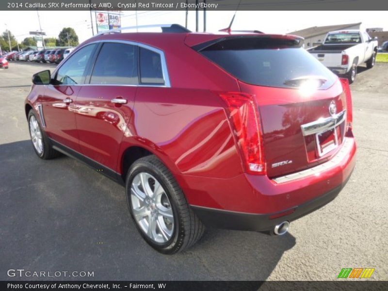 Crystal Red Tintcoat / Ebony/Ebony 2014 Cadillac SRX Performance AWD