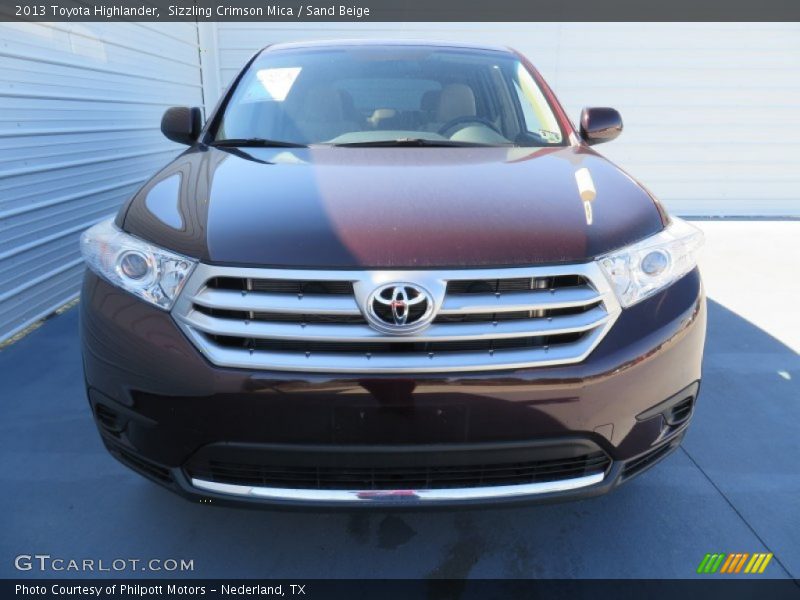 Sizzling Crimson Mica / Sand Beige 2013 Toyota Highlander