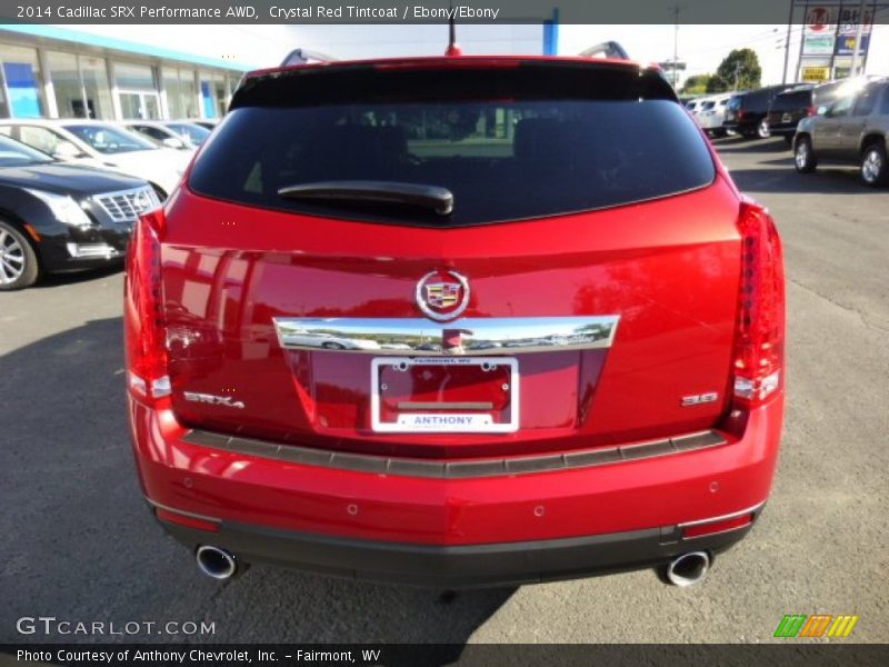 Crystal Red Tintcoat / Ebony/Ebony 2014 Cadillac SRX Performance AWD