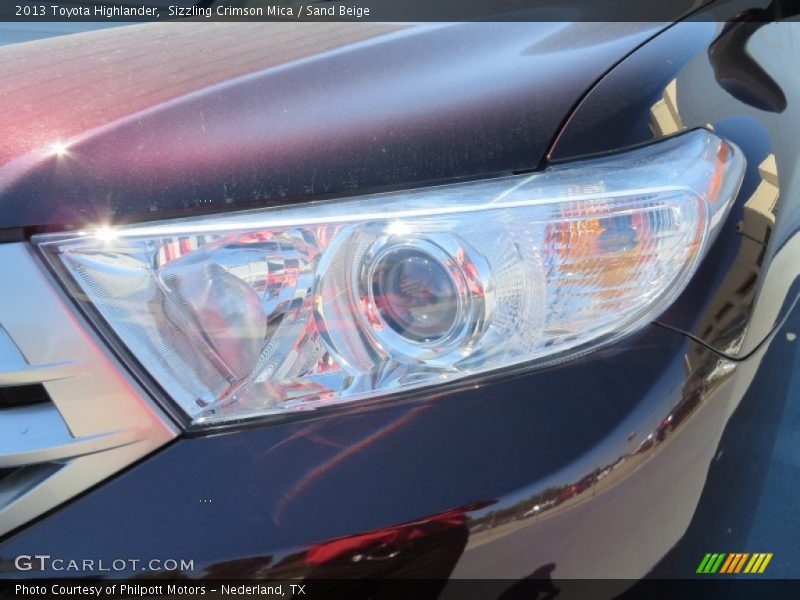 Sizzling Crimson Mica / Sand Beige 2013 Toyota Highlander