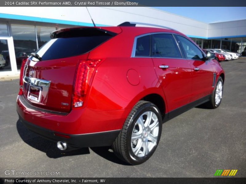Crystal Red Tintcoat / Ebony/Ebony 2014 Cadillac SRX Performance AWD