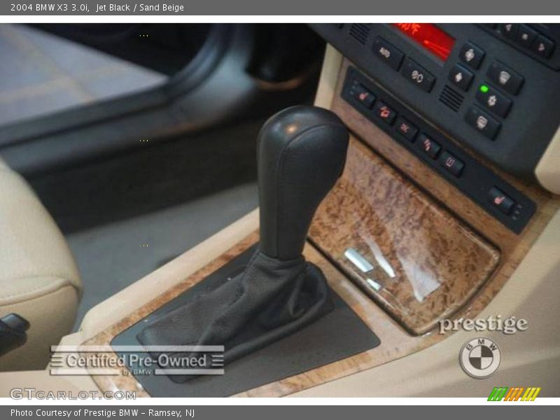 Jet Black / Sand Beige 2004 BMW X3 3.0i