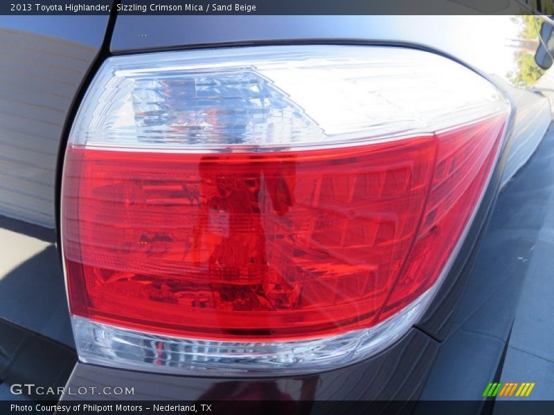 Sizzling Crimson Mica / Sand Beige 2013 Toyota Highlander