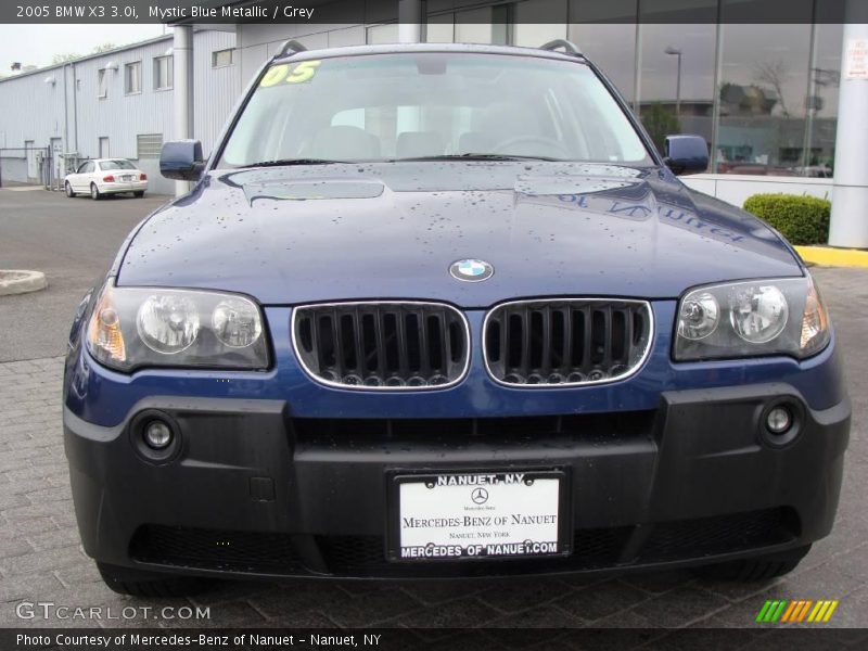 Mystic Blue Metallic / Grey 2005 BMW X3 3.0i