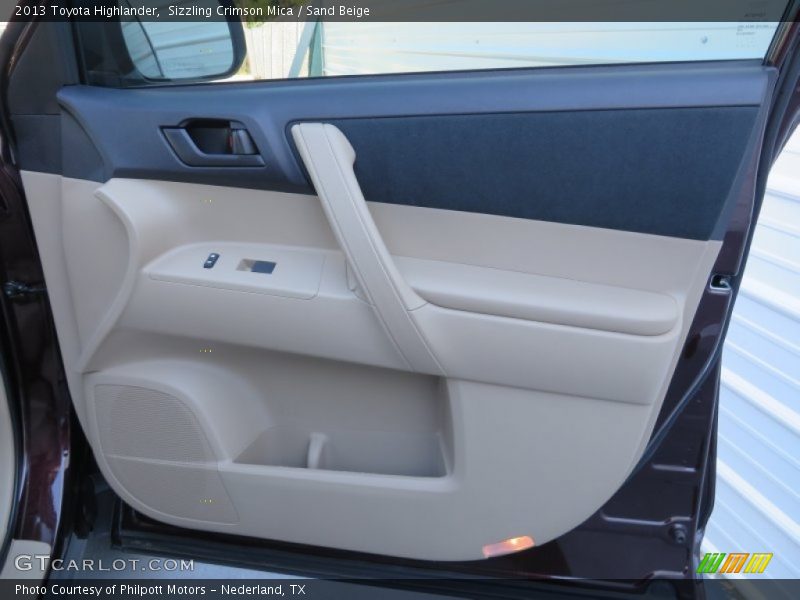 Sizzling Crimson Mica / Sand Beige 2013 Toyota Highlander