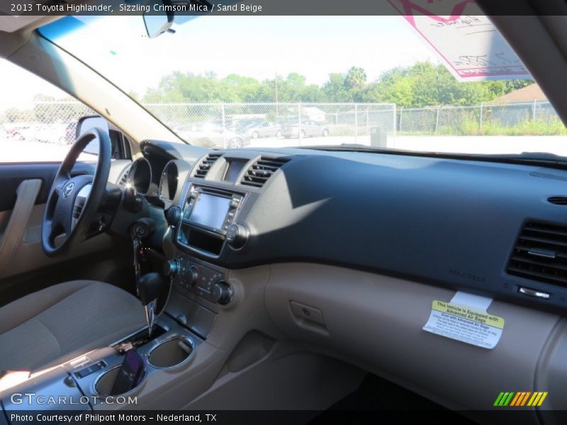 Sizzling Crimson Mica / Sand Beige 2013 Toyota Highlander