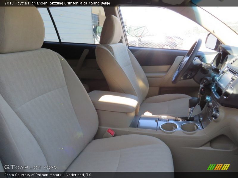 Sizzling Crimson Mica / Sand Beige 2013 Toyota Highlander