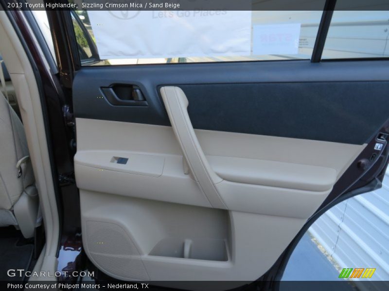 Sizzling Crimson Mica / Sand Beige 2013 Toyota Highlander