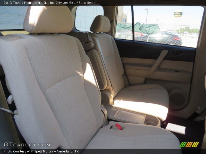 Sizzling Crimson Mica / Sand Beige 2013 Toyota Highlander