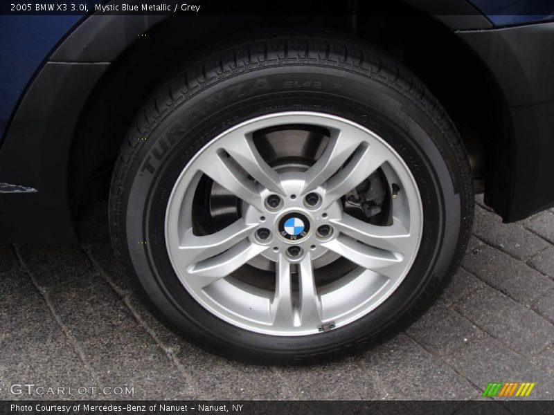 Mystic Blue Metallic / Grey 2005 BMW X3 3.0i