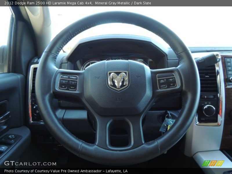 Mineral Gray Metallic / Dark Slate 2012 Dodge Ram 2500 HD Laramie Mega Cab 4x4