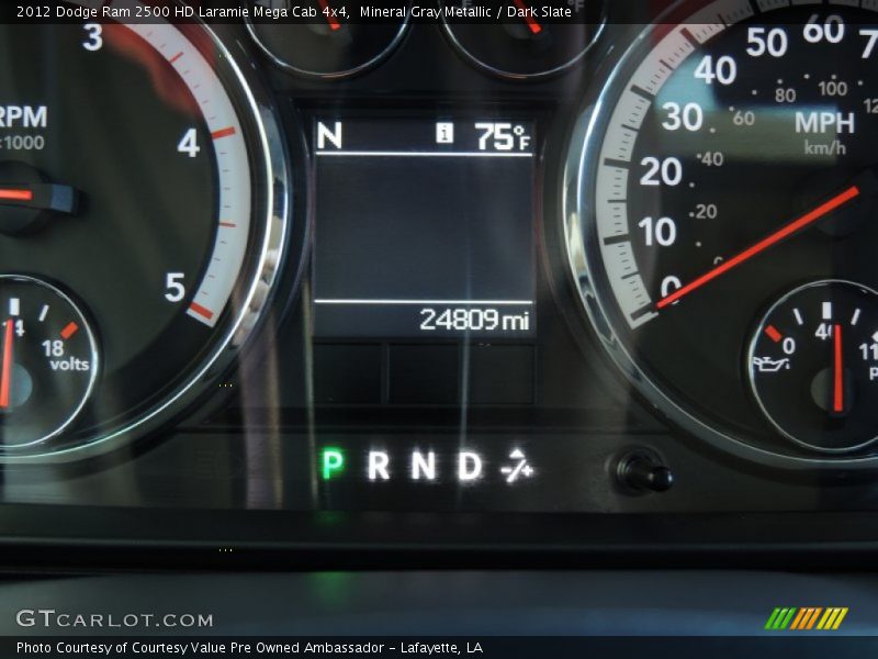 Mineral Gray Metallic / Dark Slate 2012 Dodge Ram 2500 HD Laramie Mega Cab 4x4