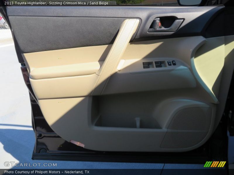 Sizzling Crimson Mica / Sand Beige 2013 Toyota Highlander